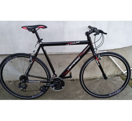 Športový cestný bicykel LIGHT SPEED 23,5" (60cm) ALU rám, 28" kolesá, 3x7 prevodov SHIMANO