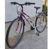 Zachovalý cestný trekingový bicykel DEMA CROSS 18" rám 28" kolesá 2x5 prevodov SHIMANO, LED svetlá