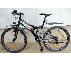 Celoodprúžený horský bicykel TOPEKA 19" rám, 26" kolesá, svetlá