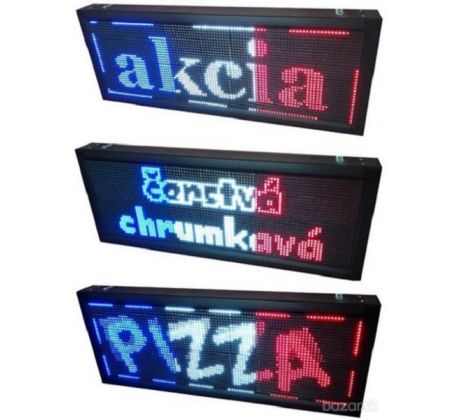 3 farebná svetelná LED reklama 105x40cm