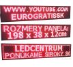 Svetelná reklama LED panel 200x40cm